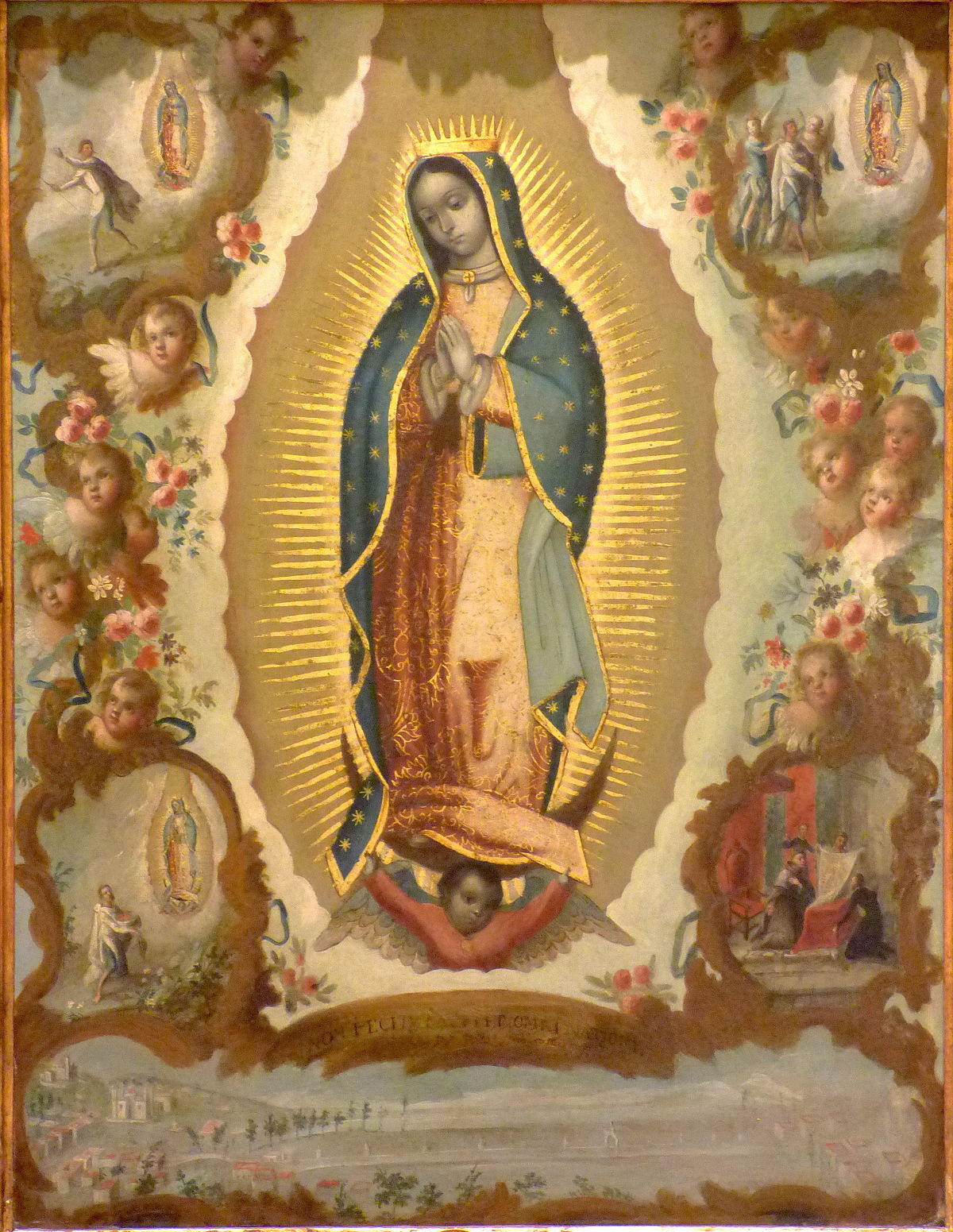 La imagen de la Virgen de Guadalupe