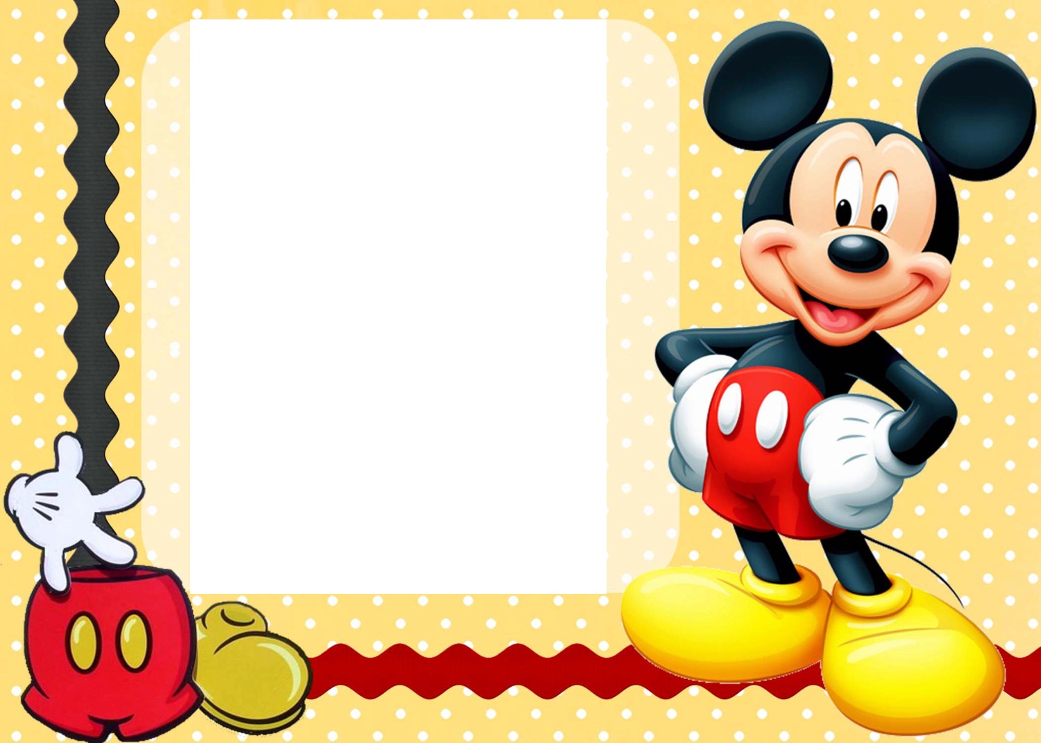 Mickey Mouse birthday card backgrounds