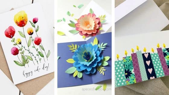 Creative birthday cards with different themes