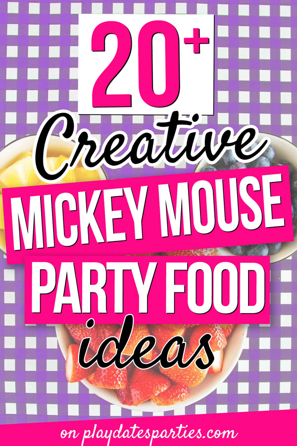 Food and drinks for Mickey and Minnie themed party