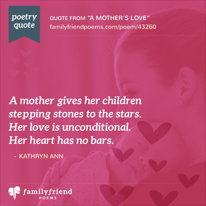 A mother's love in poetic form