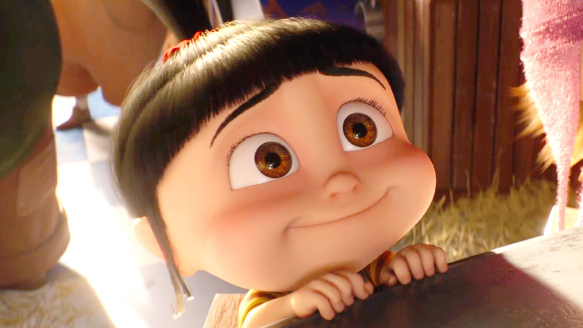 Adorable transformation of Agnes in Despicable Me