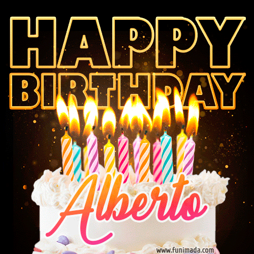 Free happy birthday images for Alberto