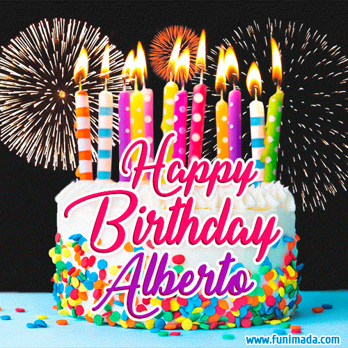 High resolution birthday cake image for Alberto