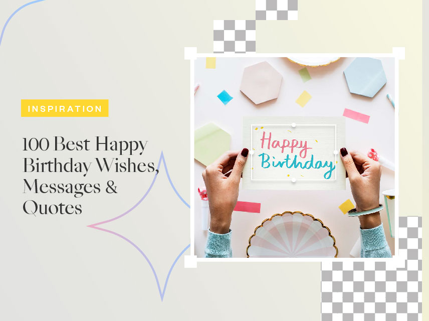 Collage of birthday quotes and inspiration sources