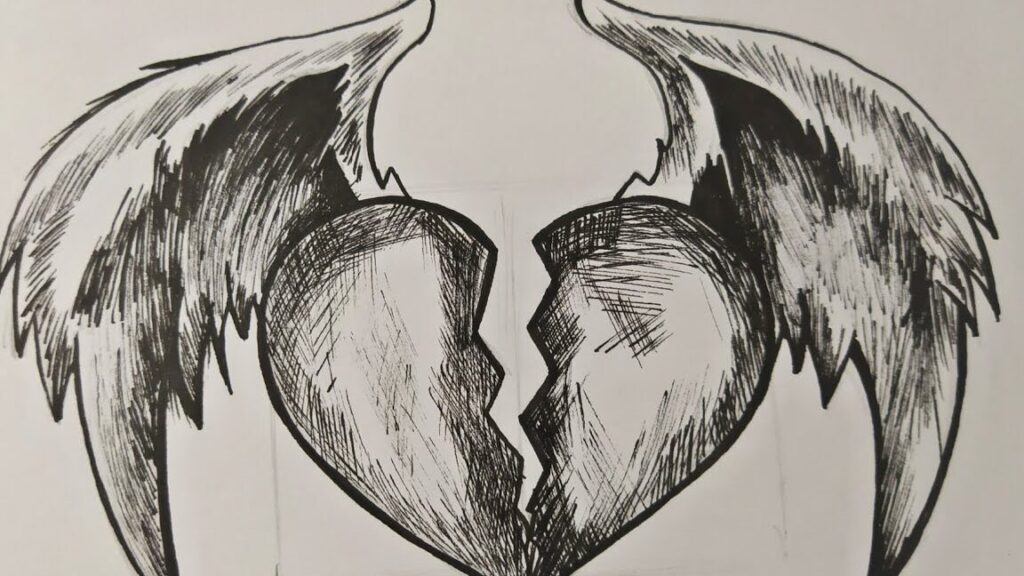 Dibujando el desamor: expresiones artísticas del olvido 1 dibujos tristes de corazones rotos