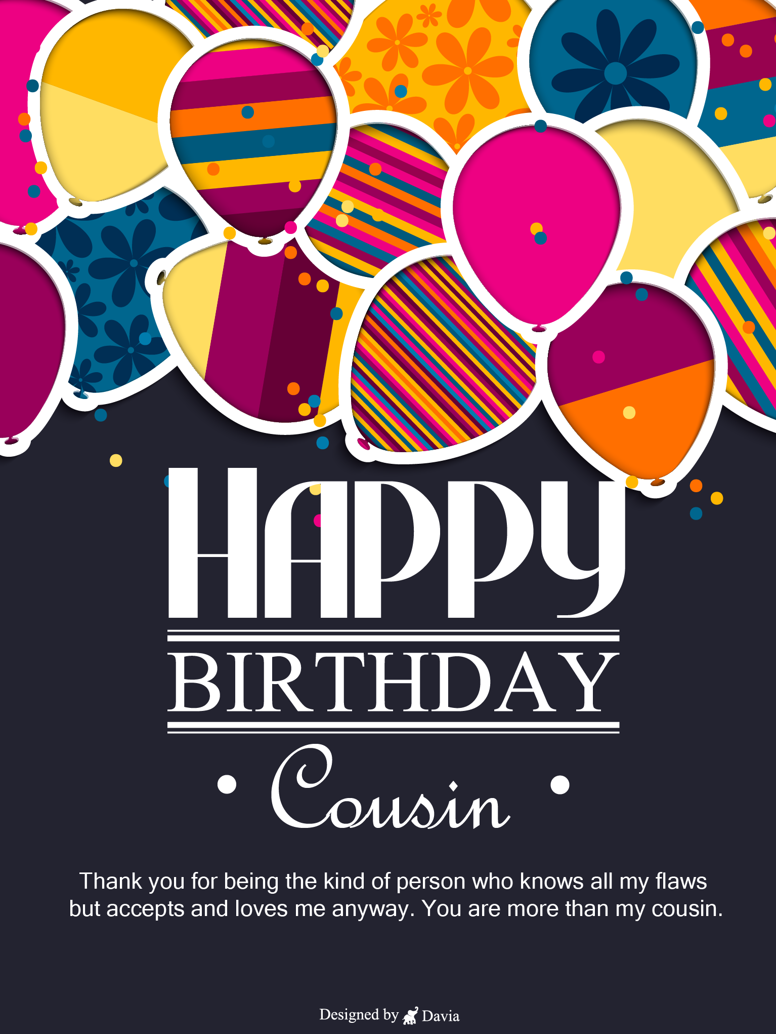 Happy birthday image for cousin