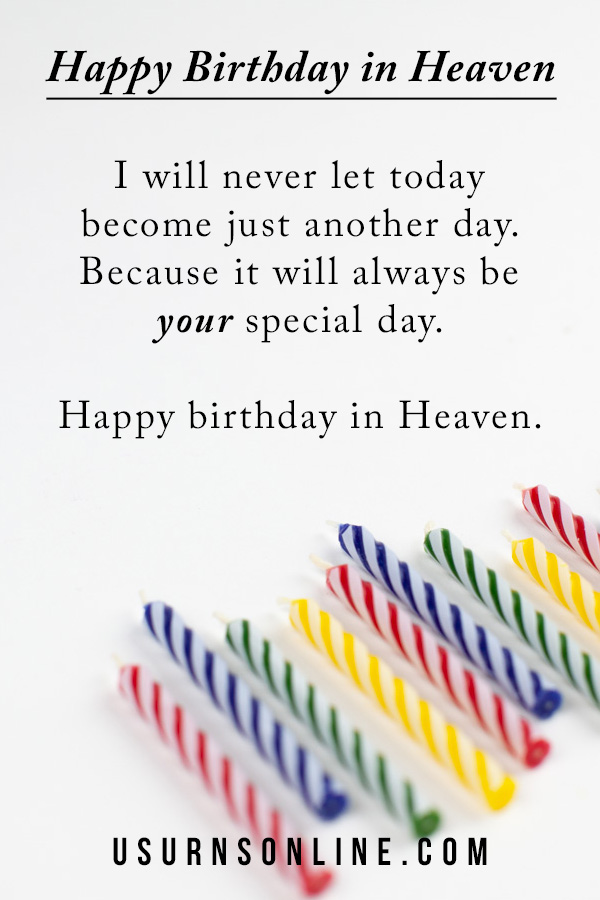 happy birthday in heaven wishes