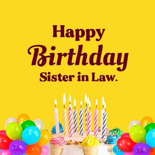 Happy birthday card for your sister-in-law