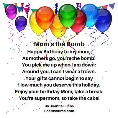 Mother's birthday poem ideas: love and inspiration