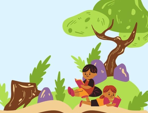 Poemas primaverales: ¡divertidos y coloridos para niños de primaria! 1 ninos leyendo poesia primaveral en el aula
